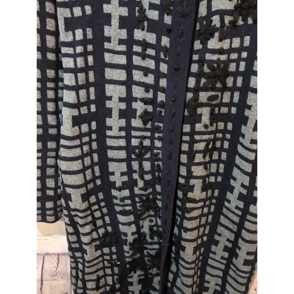 Charlie & Robin Anthropologie Midi Tunic Length Cardigan Sweater Coat Medium - Picture 6 of 13